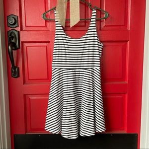Black and white striped VS PINK skater dress new never worn short